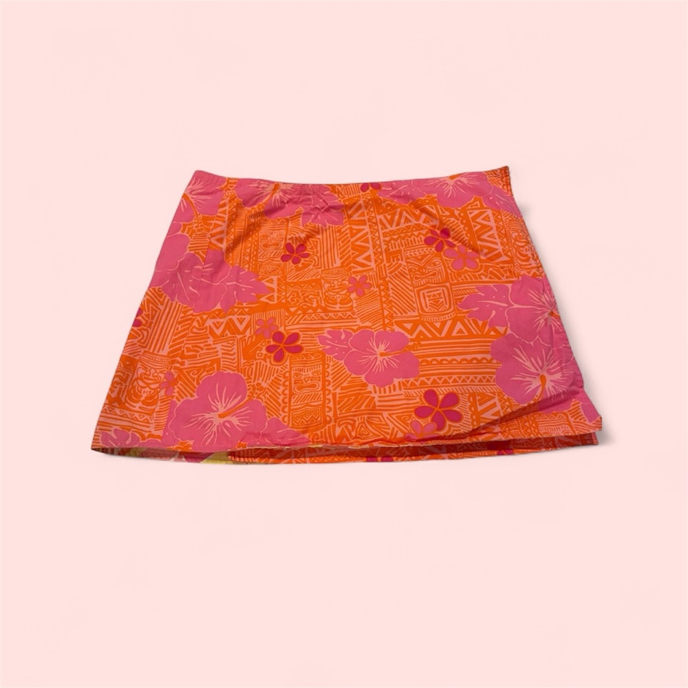 Lilly Pulitzer reversible Floral Orange/Yellow and Pink Women's Skirt